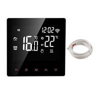 Termostato Smart WIFI con Controllo Accurato della Temperatura Display Touch Screen Digitale Intelligente e Controllo Vocale per Pulsante Arancione