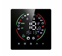 Termostato Smart WiFi per riscaldamento a pavimento con controllo touch e attivazione vocale, compatibile con app Smart LIFEs, funziona con Google (nero)