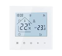 Termostato Smart WiFi per Riscaldamento Elettrico a Pavimento, 16A Termostato di Riscaldamento Elettrico Touchscreen Digitale, Regolatore di Temperatura 230V Compatibile con Alexa Google Home (Bianco)