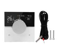 Termostato Smart WiFi Termostato per di riscaldamento elettrico touch screen programmabile con display a colori e manopola di controllo per la regolazione della temperatura