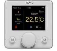 Termostato Temperatura Smart System Wifi. Sensore Temperatura - App Tuya e Smart Life, Termostato Ventilconvettore Programmazione - Schermo LCD IPS TFT, Alexa, 7 Lingue
