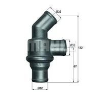 Termostato TH 16 80 MAHLE per BMW 1502-2002 1500-2000 3 5 2000 Coupé