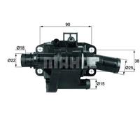 MAHLE ORIGINAL TH 41 83 Termostato motore