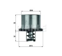MAHLE ORIGINAL Termostato motore