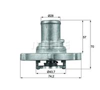 TI12287D Termostato, Refrigerante (MARCA BEHR-MAHLE)..