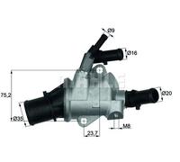 Termostato TI 148 88 MAHLE per ALFA ROMEO FIAT