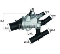 Termostato TI 155 88 MAHLE per FIAT ALFA ROMEO LANCIA