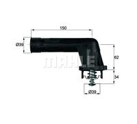 Termostato TI 20 95 MAHLE per BMW 3 3 Coupé 3 Cabriolet 3 Compact 5 Touring 5
