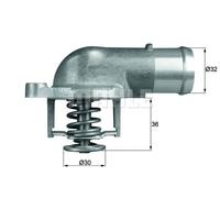 Termostato TI 212 87D MAHLE per VW MULTIVAN T5 TRANSPORTER T5 Autobus TOUAREG