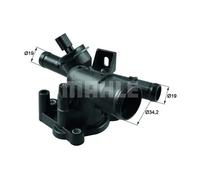 Termostato TI 219 87 MAHLE per RENAULT MEGANE III Coupé SCÉNIC III MEGANE CC