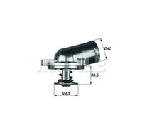 Termostato TI 22 87 MAHLE per MERCEDES-BENZ SSANGYONG DAEWOO