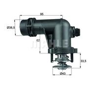 Termostato TM 15 105 MAHLE per BMW 3 Z3 Roadster 3 Compact 3 Coupé 5 3 Touring