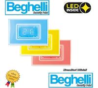 TERMOSTATO TOUCH DISPLAY PLACCA LUMINOSA 15 COLORI TOUCH SENSORE LUCE EMERGENZA