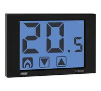 VEMER VE433900 THALOS - Termostato Ambiente da Parete, Display Touch Screen, Alimentazione a Batterie, Nero