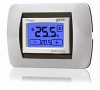 Termostato touchscreen a batterie T-Touch BIANCO - GECA 35301652