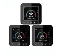 Termostato Tuya, regolatore di temperatura e umidità del condizionatore d'aria, touch screen LCD con alimentazione USB(3 Pcs)
