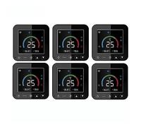 Termostato Tuya, regolatore di temperatura e umidità del condizionatore d'aria, touch screen LCD con alimentazione USB(6 Pcs)