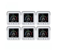 Termostato Tuya, regolatore di temperatura e umidità del condizionatore d'aria, touch screen LCD con alimentazione USB(6 Pcs-01)