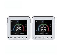 Termostato Tuya, regolatore di temperatura e umidità del condizionatore d'aria, touch screen LCD con alimentazione USB(2 Pcs-01)