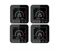 Termostato Tuya, regolatore di temperatura e umidità del condizionatore d'aria, touch screen LCD con alimentazione USB(4 Pcs)