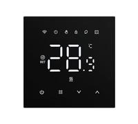 Termostato Tuya Smart Home Riscaldamento elettrico Caldaia a gas a pavimento caldo Regolatore di temperatura LED digitale(16A Floor Heating-Black)