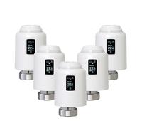 Termostato Tuya TRV Wi-Fi, Testa Termostatica Intelligente, Attuatore For Valvola Radiatore, Regolatore Di Temperatura Del Riscaldamento Risparmia Sui Costi Di Riscaldamento Energetico(TRV604 5PCS)