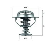 Termostato TX 114 82D MAHLE per TOYOTA MITSUBISHI KIA HYUNDAI NISSAN LEXUS SAAB