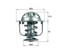 Termostato TX 119 82D MAHLE per HONDA ACURA ROVER