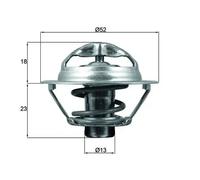 Termostato TX 175 95D MAHLE per RENAULT NISSAN