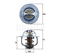 MAHLE ORIGINAL TX 179 89D Termostato motore