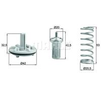 Termostato, refrigerante MAHLE TX 183 80D