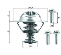 Termostato TX 202 90D MAHLE per VOLVO FORD