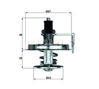 MAHLE TX 22 84D Termostato motore