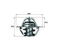 Termostato TX 3 87D MAHLE per OPEL FIAT SEAT INNOCENTI JEEP DODGE AUTOBIANCHI