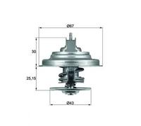 Termostato TX 31 92D S MAHLE per FORD USA MUSTANG Coupé EXPLORER