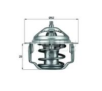 Termostato TX 64 82 MAHLE per MITSUBISHI TOYOTA MAZDA HONDA SUZUKI HYUNDAI