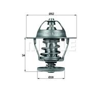 MAHLE ORIGINAL TX 68 88D Termostato motore