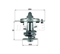 MAHLE ORIGINAL TX 72 85D Termostato motore