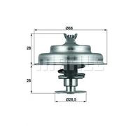 Termostato, refrigerante MAHLE TX 75 80D