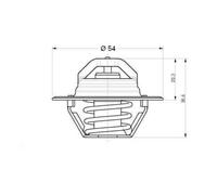 Termostato Valvola Termostatica Per Fiat 850 Spider Sport dal 1968>1972 Nuovo