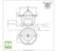 Termostato valvola termostatica RedLine per SUBARU LEGACY III IV II FORESTER OU
