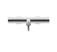 Duravit C.1 Thermostat de bain pour montage apparent, raccords en S, avec robinet d'arrêt et inverseur, C15220000010, C15220000010, Colorazione: cromo