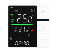 Termostato Wi-Fi, Regolatore di Calore, Retroilluminazione, Riscaldamento A Pavimento Cablato A Batteria, Controller per Forno, Blocco Pompa Acqua,