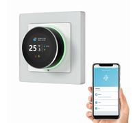 Termostato Wi-Fi, Smart per Caldaia, Cronotermostato con manopola, Termostato da Parete, Compatibile con Google e Alexa, Alimentazione a 230V 3A