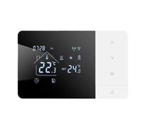 Termostato WIFI a batteria O con Cavo Type-c per caldaia a gas,ermostato Caldaia Programmabile 2 fili da Parete Funzione INVERNO/ESTATE,Cronotermostato Settimanale Digitale (Batterie escluso)