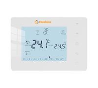 Termostato WiFi a Batteria per Caldaia, Cronotermostato Digitale Programmabile con App, Termostato Ambiente da Parete a 2 Fili, 6 Fasce Orarie al Giorno, Programmazione Settimanale 5+2