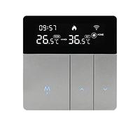 Termostato WiFi Caldaia Gas Programmabile LCD 16A | Cronotermostato intelligente con controllo vocale e app,retroilluminato,ampio compatibile,sensore NTC±1°C,per Caldaia a Gas
