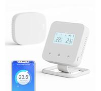 Termostato WiFi intelligente, adatto per caldaie a gas, Cronotermostato Programmabile giornaliera,a batteria digitale intelligente, compatibile con Alexa e Google Assistant - controllo Tuya