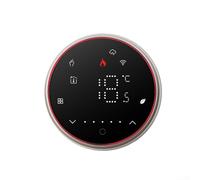 Termostato WiFi intelligente attivato dalla voce con funzioni complete per un migliore controllo del clima (nero rotondo-GA)