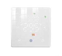 Termostato WiFi intelligente, interruttore digitale programmabile per controllo della temperatura, termostato per caldaia a gas per Tuya, a risparmio energetico (bianco)